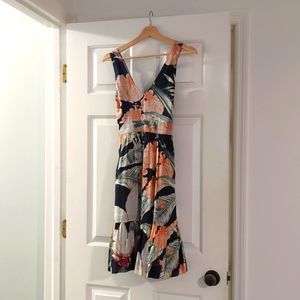 Beautiful Tropical Print Dress